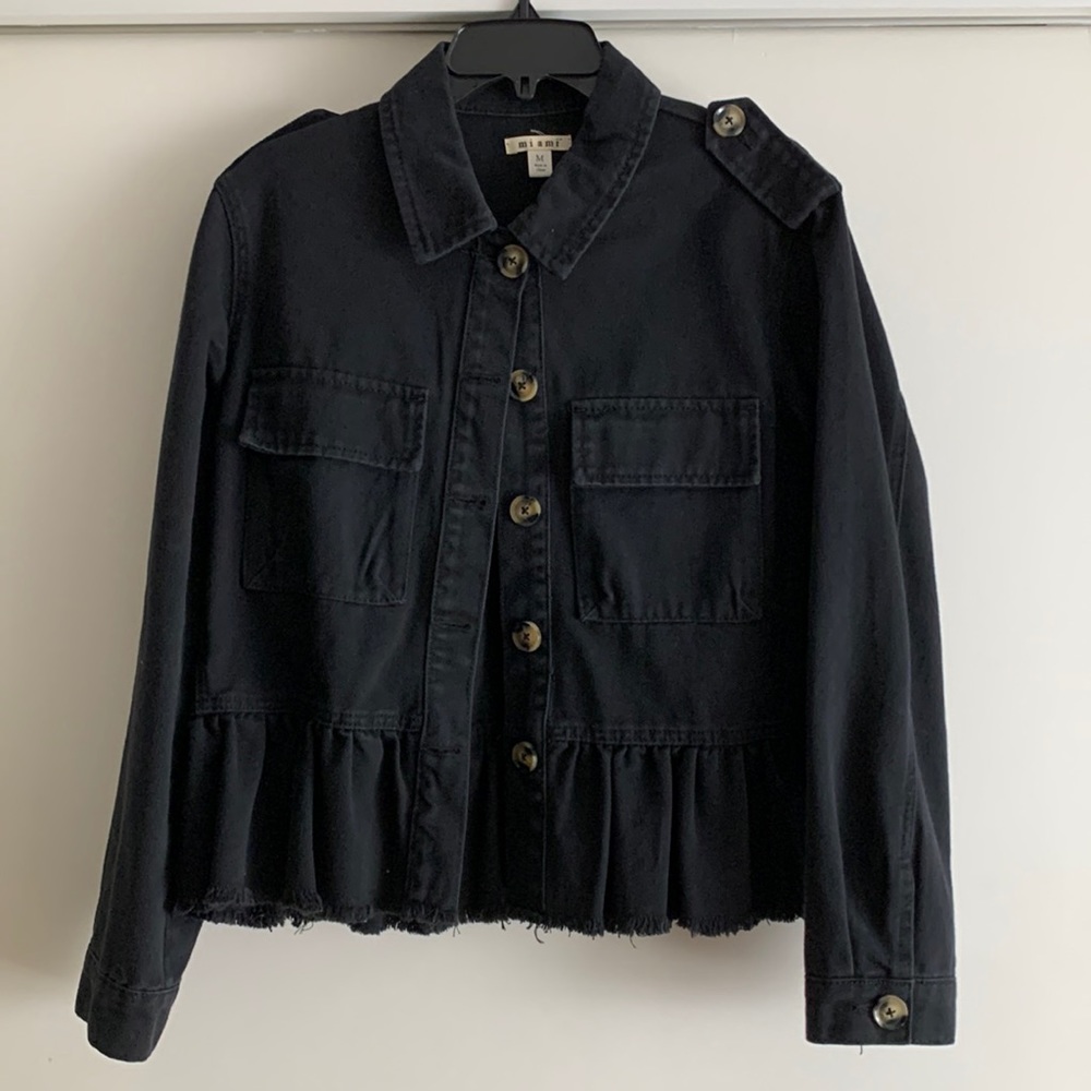 Miami Black Jean Jacket